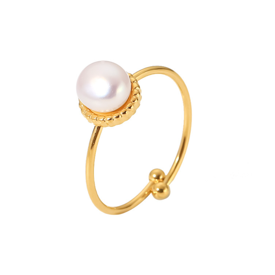 shell pearl ring